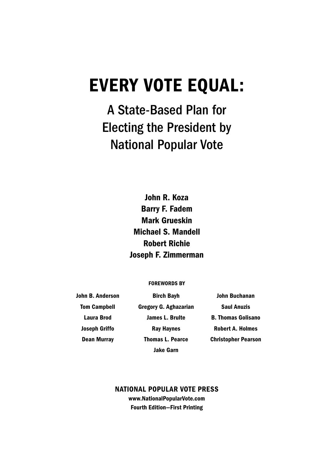 Every Vote Equal